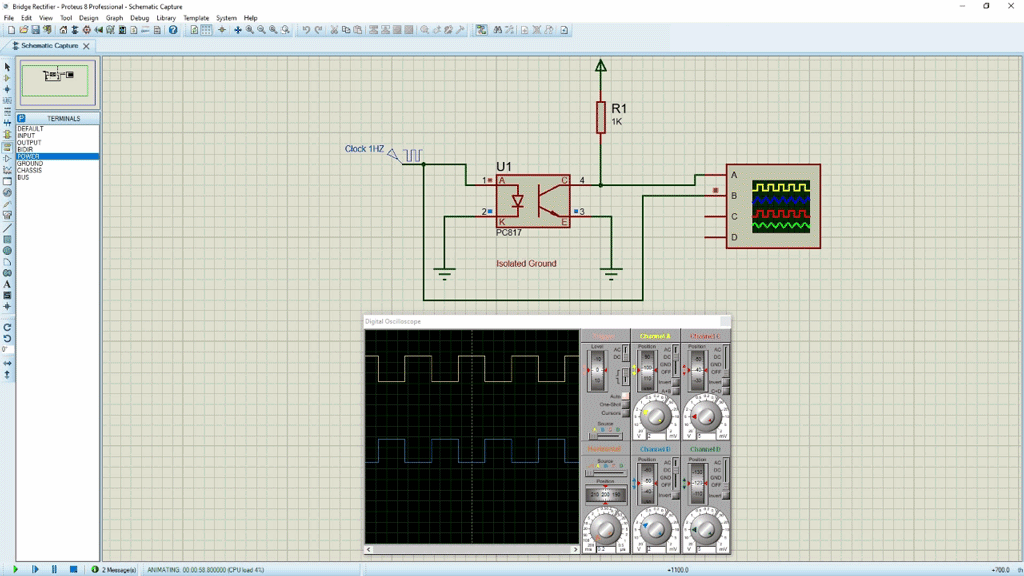 TLP521 Working Simulation