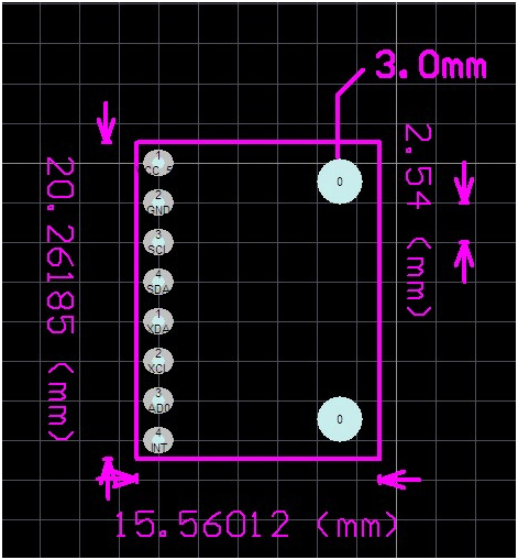 MPU6050 Dimensions